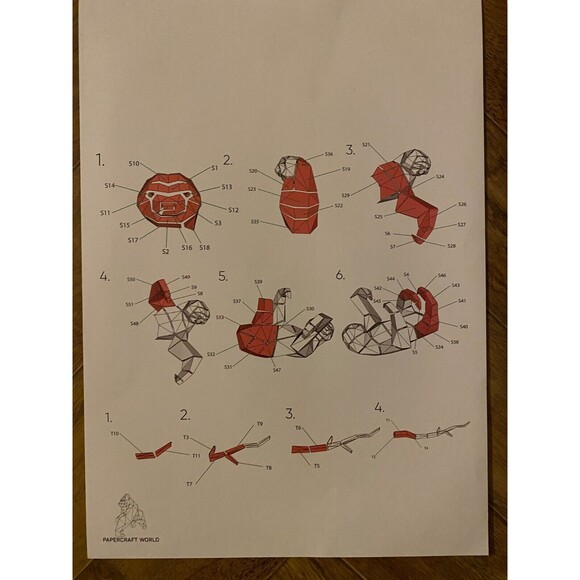 Papercraft World Hanging Sloth 3D Papercraft Animal Wall & Art Decor DIY Kit - Picture 6 of 8